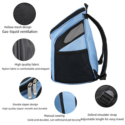 Foldable Pet Backpack for Cats and Dogs, Portable